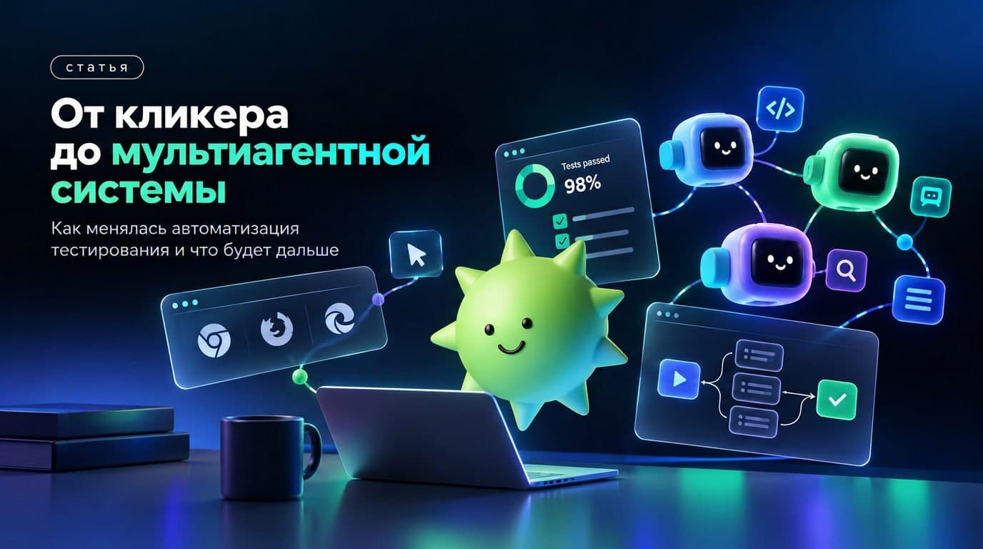 От кликера до мультиагентной системы: Как менялась автоматизация тестирования и что будет дальше