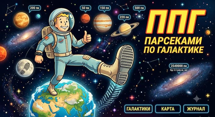 Парсеками по галактике: как расстояния до звёзд превращаются в шаги