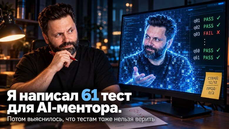 Я написал 61 тест для AI-ментора. Потом выяснилось, что тестам тоже нельзя верить