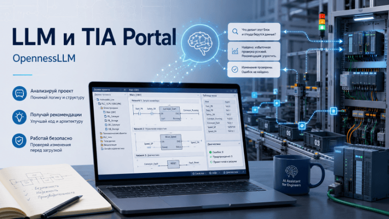 Может ли ИИ самостоятельно разобраться в проекте Siemens TIA Portal? Опыт разработки OpennessLLM