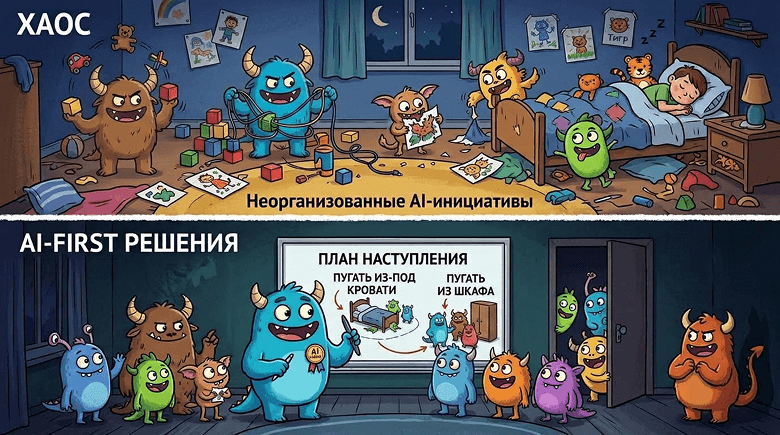От хаоса к системе: насколько реально построить AI-first команду за полгода