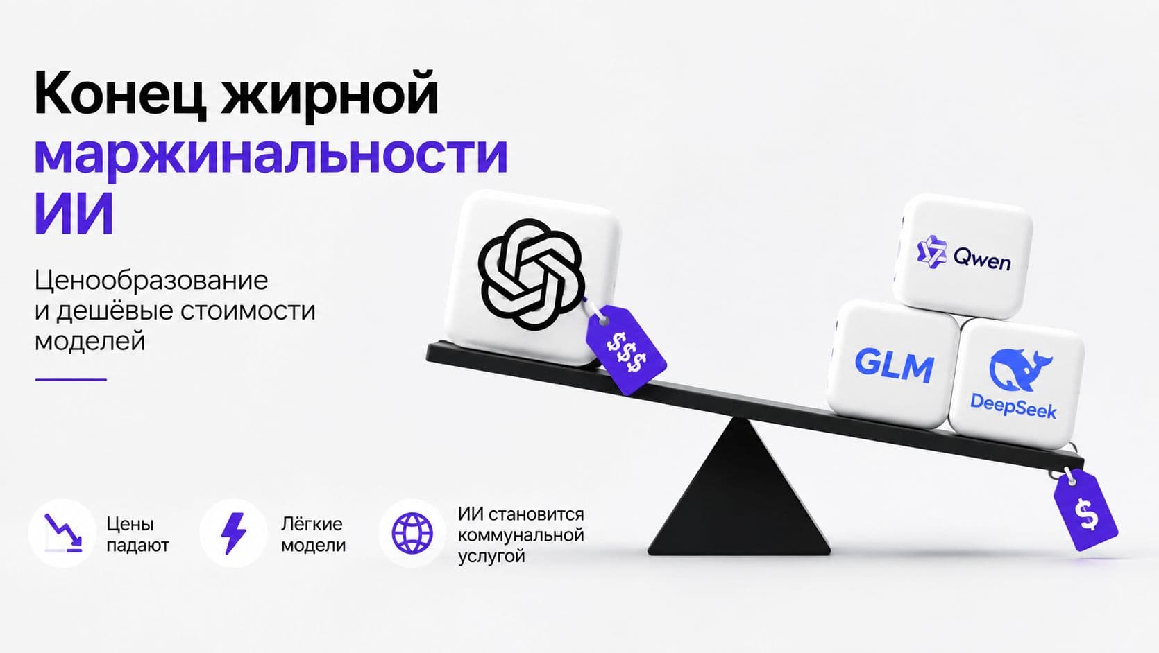 Конец жирной маржинальности ИИ: всё о ценообразовании и дешёвых стоимостях моделей